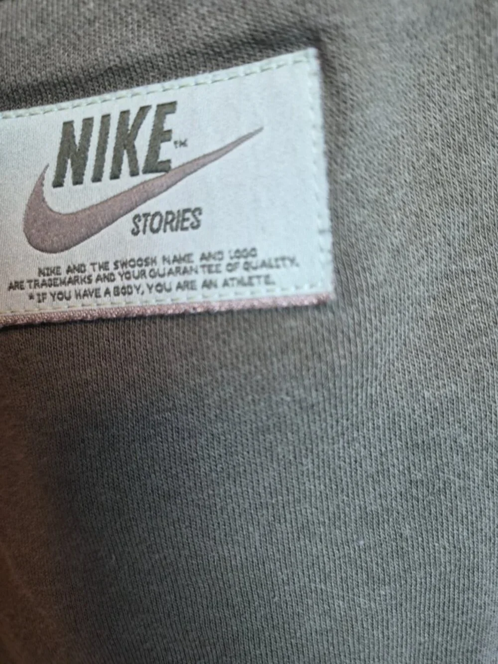 Nike Sportswear Club Fleece Stories Jogger Olive Star Sz M Estimated Preowned